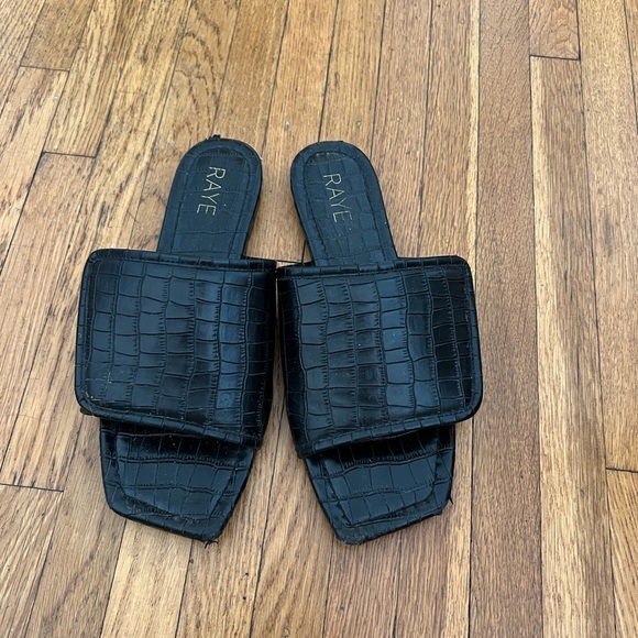 Raye the label leather croc slides - Picture 4 of 4